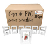 Caja Universal De Pvc Para Canaleta Con Tornillos 300 Pz