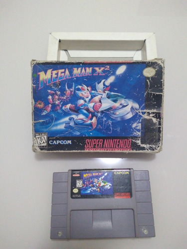 Mega Man X 2 Snes . Caixa E Cartucho,sem Manual.