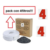 Pack 4 Unidades Filtro Fuente-bebedero Agua Gato-perro