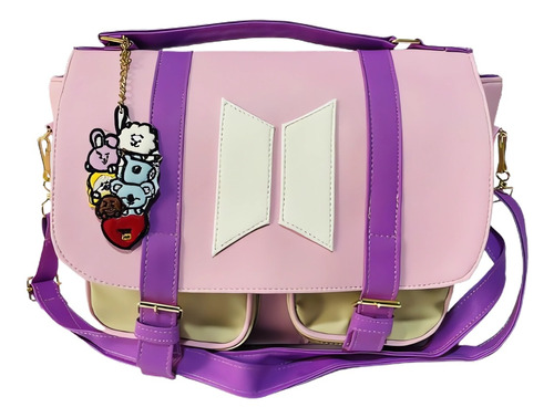 Bolso Bts Bt21 K Pop Corea Bolsa Estilo Maletín Moda Mujer  