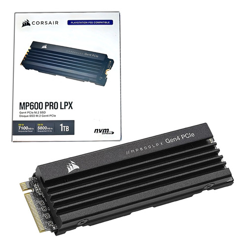 Disco Solido Corsair M.2 Nvme 1tb Mp600 Pro Lpx Ps5 7100mb