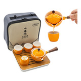 Juegos De Té Lurrier Porcelana China Orange 190 Ml