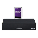 Dvr Intelbras 4ch Mhdx 1004c Inteligente C/ Hd 1tb Wd Purple