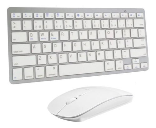 Teclado Y Mouse Slim Bluetooth Inalámbrico P/ Mac Pc Tablet