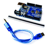 Placa Uno R3 (ch340g) P/ Arduino Mega328 Prototip + Cabo Usb