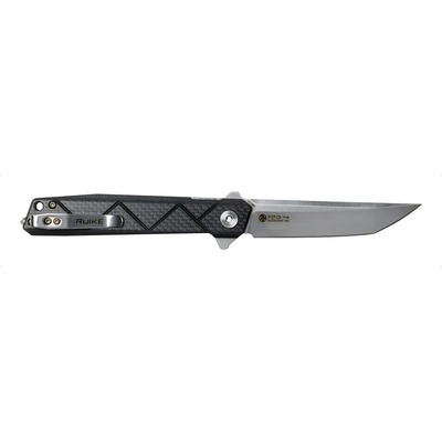 Cortaplumas Navaja Ruike P127-cb Cacha Fibra De Carbon Color Negro | Envío gratis