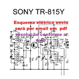 Esquema Radio  Sony Tr815 Tr 815 Tr815y Em Pdf Via Email