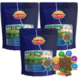 Kit 3 Biotron Coelhos 500g Ração P/coelho Porquinho Da Índia