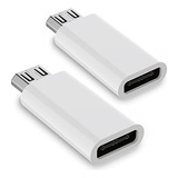 Adaptador Usb C A Micro Usb  Paquete De 2 Unidades Tipo C He