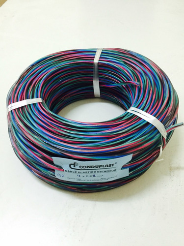 100m Cable Rgb Seccion 0.35 Reforzado Led Tira 3528 5050 Red