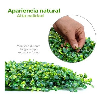 Follaje Artificial Sintetico Para Muro Verde 50 Pz 60x40cm | Envío gratis