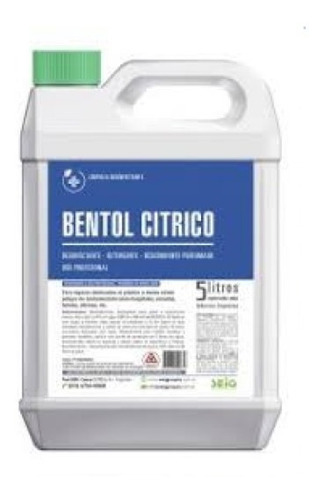Bentol Citrico - Limpiador Desinfectante Perfumado X 5 Lts