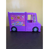 Barbie Vehículo Food Truck Camión Con Accesorios Violeta