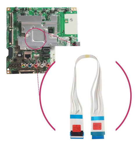 Cabo Flat Tv LG Lvds Ead65611702 49 A 65 Polegadas Original