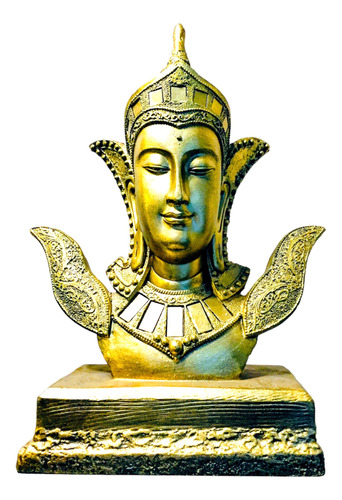Escultura Cabeça Do Buda Hindu Decoração Para Casa Enfeite 