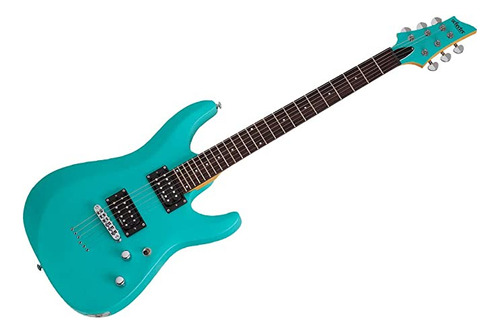 Schecter C-6 Deluxe Guitarra Eléctrica Satinado Acabado Aq.