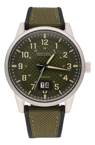 Reloj Seiko Cuarzo Caballero Sur323p1, Estandar, Verde