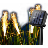 2 Lámparas Pluma Solar Jardin Exterior Impermeable Led