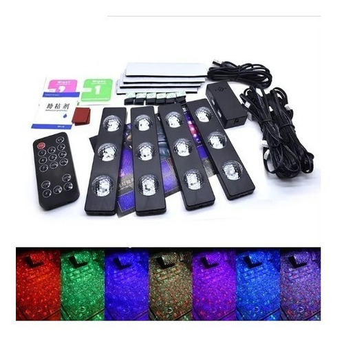 Tiras Luces Led Usb Tunning Auto Deco Interior Audioritmica