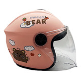 Casco Con Abertura Eléctrica P/motocicleta, Scooter P/niños