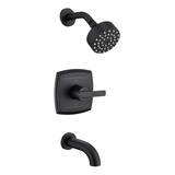 Sooohot Accesorios De Ducha Negro Mate, Juego De Grifo De Du