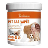 60 Toallitas Suaves Para Mascotas Para La Limpieza De Oídos