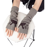 Guantes Tejidos Goticos Kawai Frio Termicos Mangas 