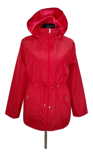 Campera Rompeviento Mujer Forrada Impermeable Talles 2 Al 10