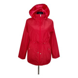 Campera Rompeviento Mujer Forrada Impermeable Talles 2 Al 10