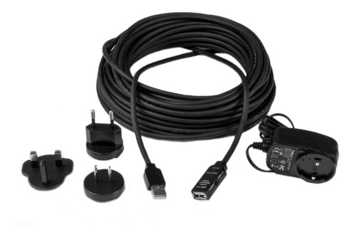 Cable Extension Usb 2.0 Activo 15mt Amplificado Con Fuente