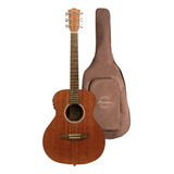 Guitarra Electroacustica Bamboo 38 Mahogany Con Funda Color Marrón Claro Material Del Diapasón Nogal Orientación De La Mano Diestro