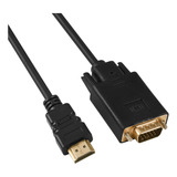 Cable Hdmi A Vga Chapado En Oro Adaptador 1080p Hdmi Macho A