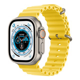 Apple Watch Ultra Gps + Celular - Caja De Titanio 49 Mm - Correa Ocean Amarilla