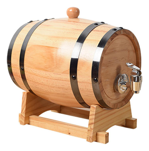 ' Barril De Vino Retro Con Grifo Barril De Vino De Roble 1l