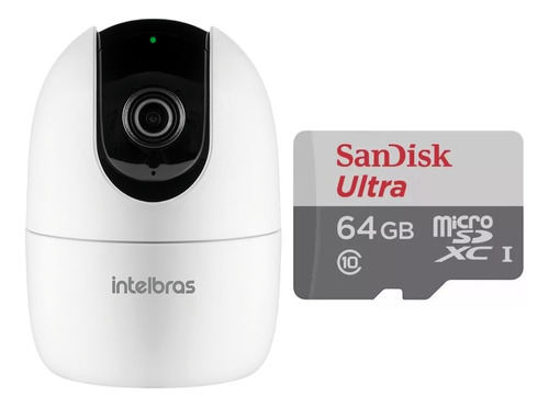 Camera Intelbras Im4-c Full Hd Wifi Com Cartão Sandisk 64gb