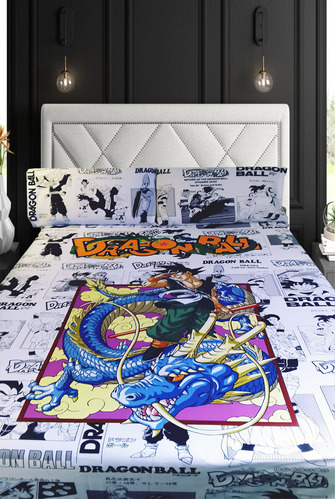  Dragonball Manga Cubrecama Dix 2 1/2+ Fundas De Almohadas 