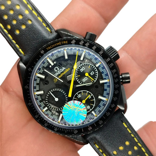 Reloj Compatible Con No Omega Speedmaster Darkside Suizo