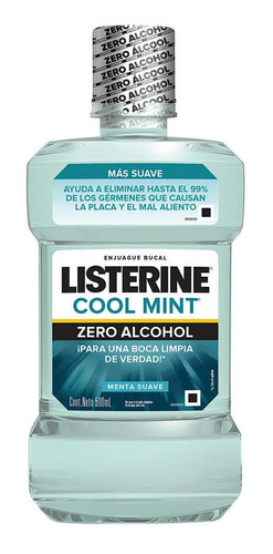 Enjuague Bucal Listerine Cool Mint Zero 500 Ml