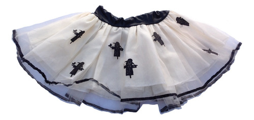 Falda Estilo Tutu Para Niña Ch 2-3 Años Halloween Casual Esp