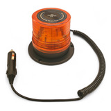 Baliza Led Flash Redonda Con Base Inmantada 12 - 24v Ambar