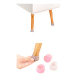 Set 4 Protector Grueso De Silicona Para Patas Sillas Mueble