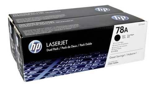 Dual Pack C/2 Toner Hp Ce278a - 78a - Nuevo Original