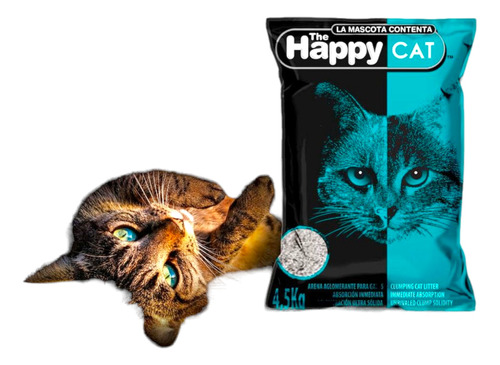 Arena Aglutinante The Happy Cat 4.5kg Arena Sanitaria Gato