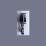 Microfone Vintage Anos 50 Modelo Shure 55s Original Com Cabo