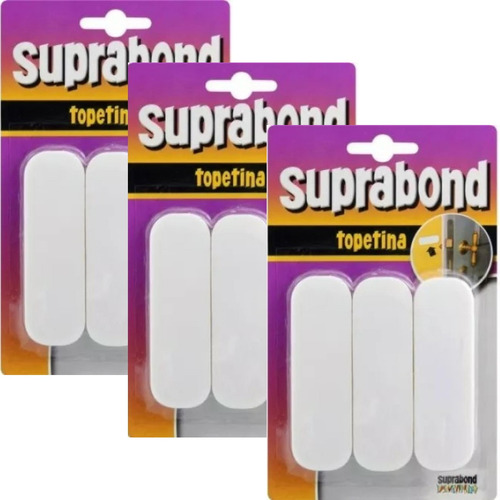 Topetina Suprabond Color Blanco Rectangular X 3 Pack