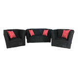 Juego De Sillones Combo Living Moderno 2+1+1