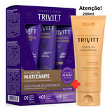 Kit Matizante Com 3 Produtos + Leave In 250ml Trivitt 