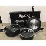 Set De Ollas Sarten Hudson Teflón Antiadherente 