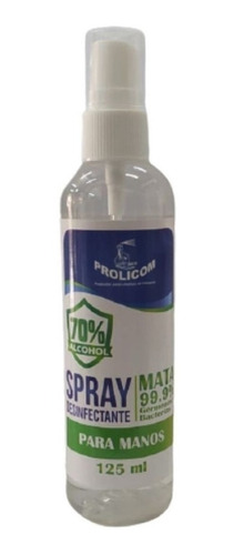 Desinfectante Prolicom 367882 Spray Para Manos 125 Ml