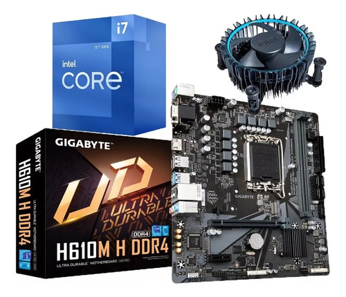 Combo Board H610m Procesador Intel Core I7 12700 Pc